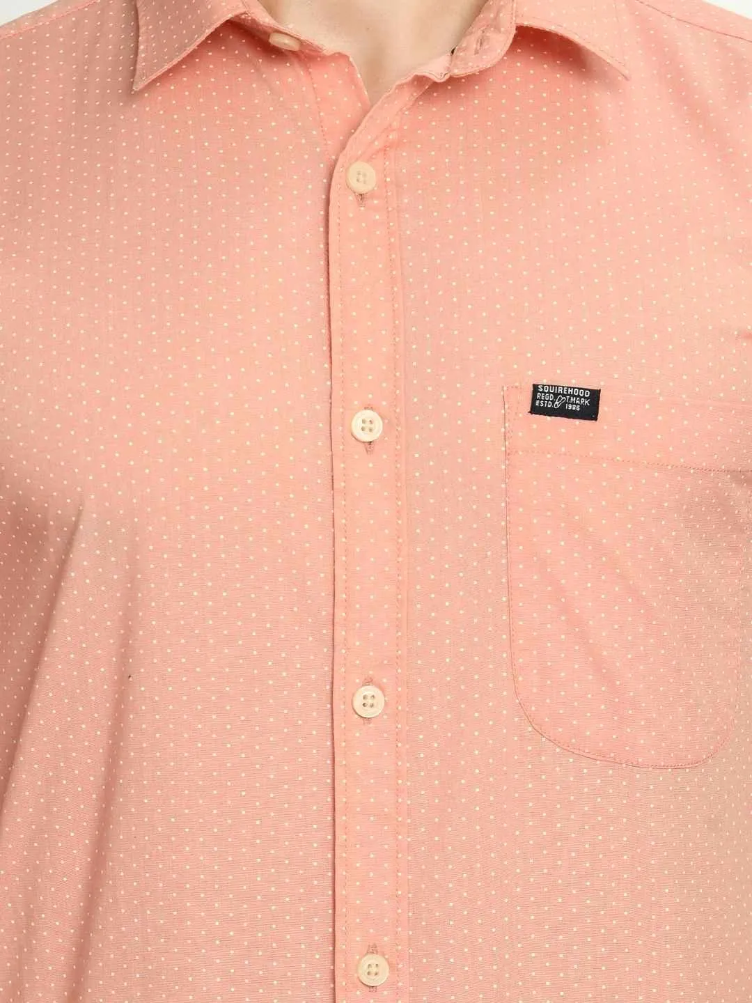 Men's Printed Cotton Short Sleeve Shirt