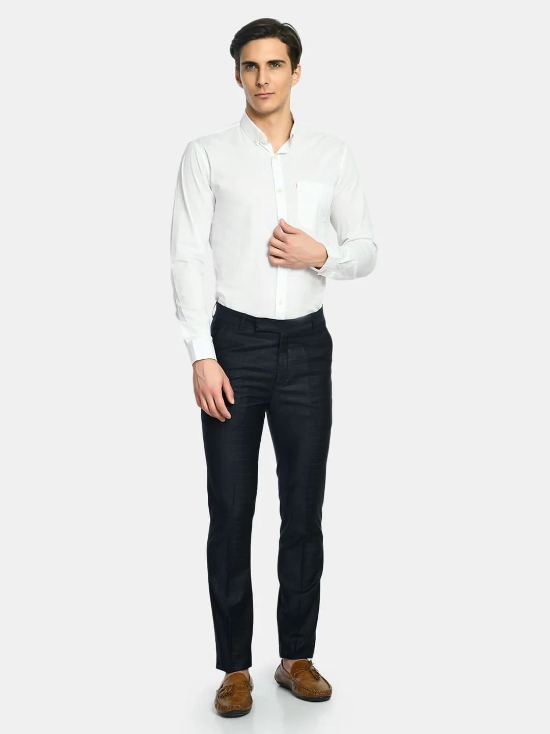Men's Solid Cotton Regular Fit Shirt