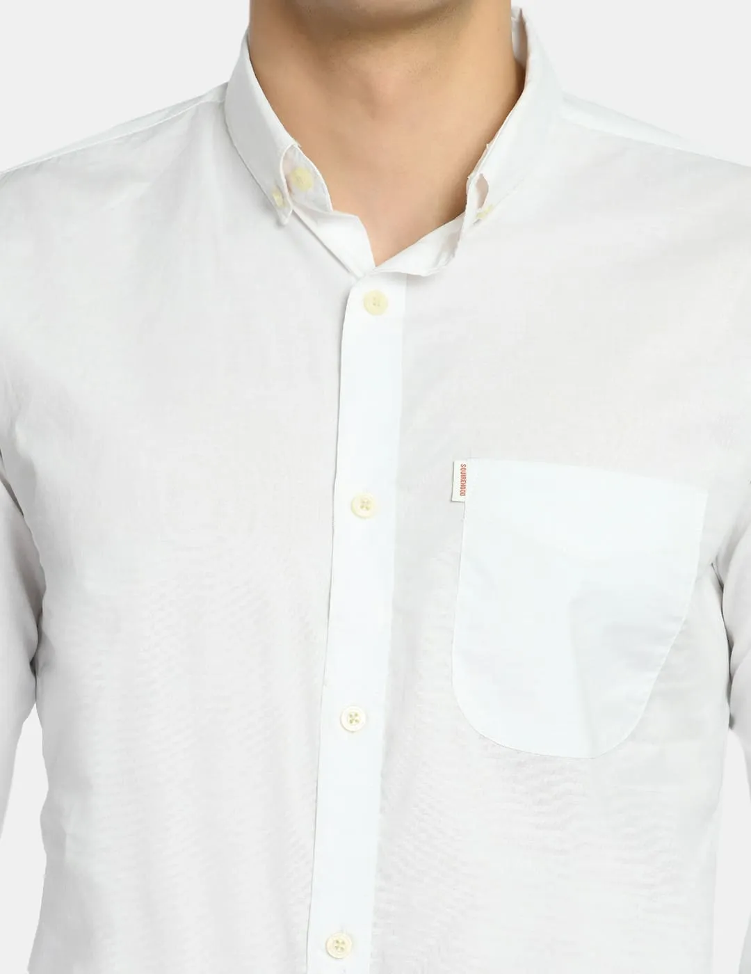 Men's Solid Cotton Regular Fit Shirt