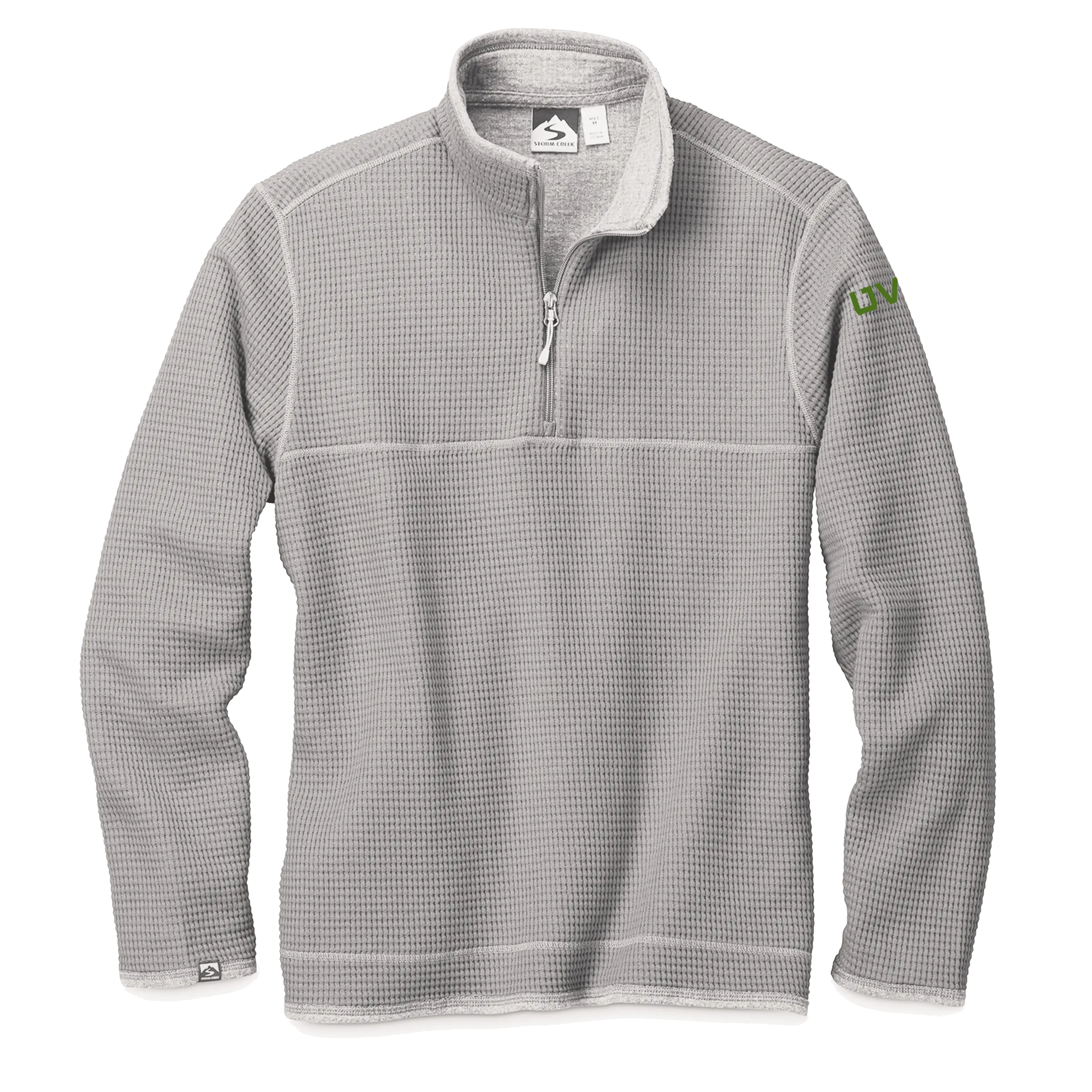 MEN’S STORM CREEK WAFFLE KNIT PULLOVER- Mono Emb