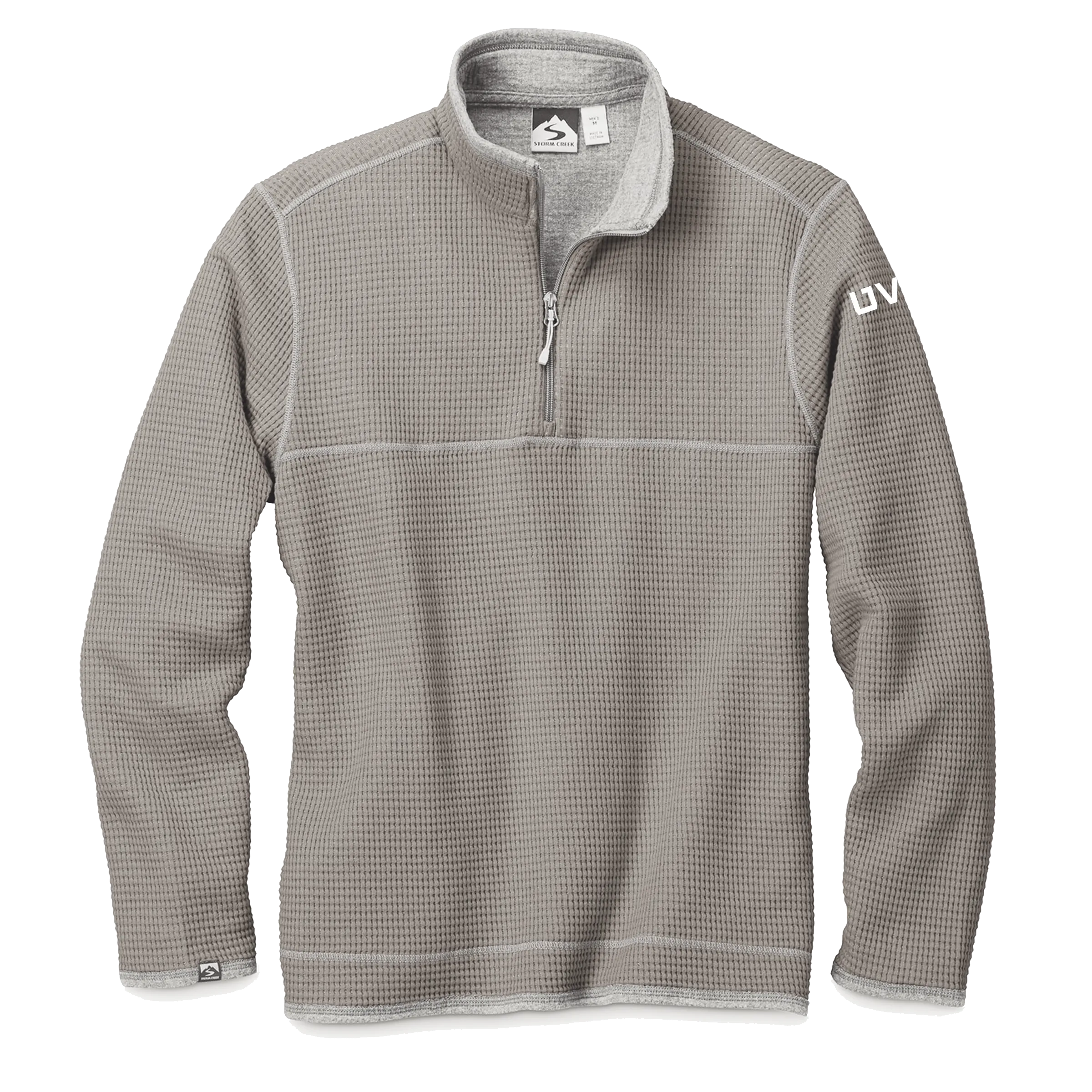 MEN’S STORM CREEK WAFFLE KNIT PULLOVER- Mono Emb