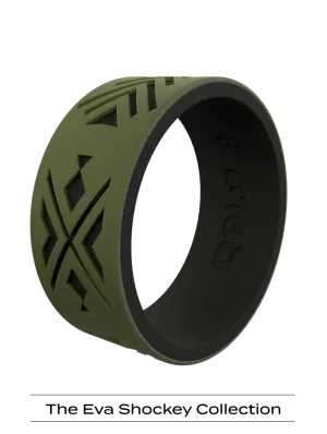 Men's Strata Arrowhead and Fish Silicone Ring