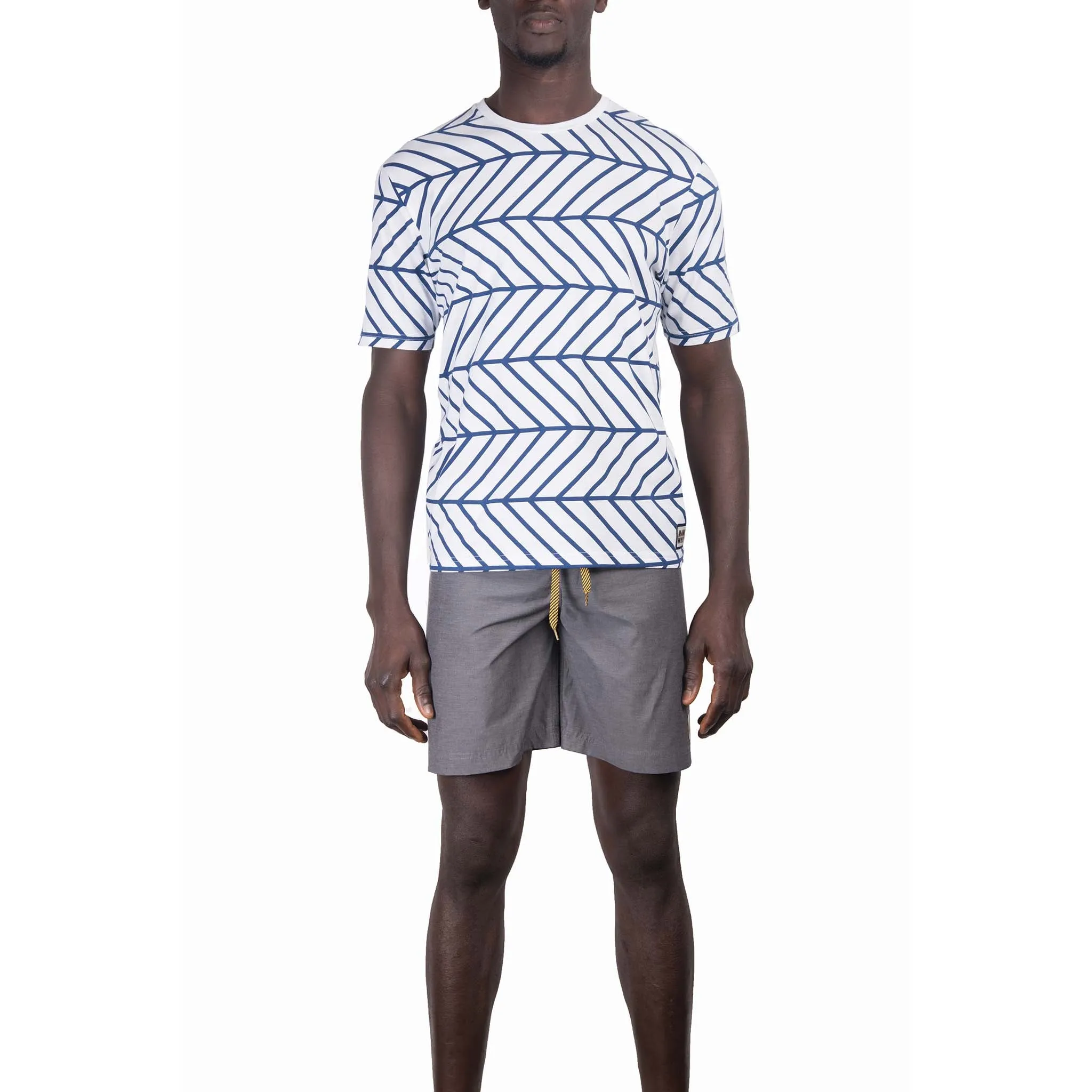 Mens Striped Chevron Tee