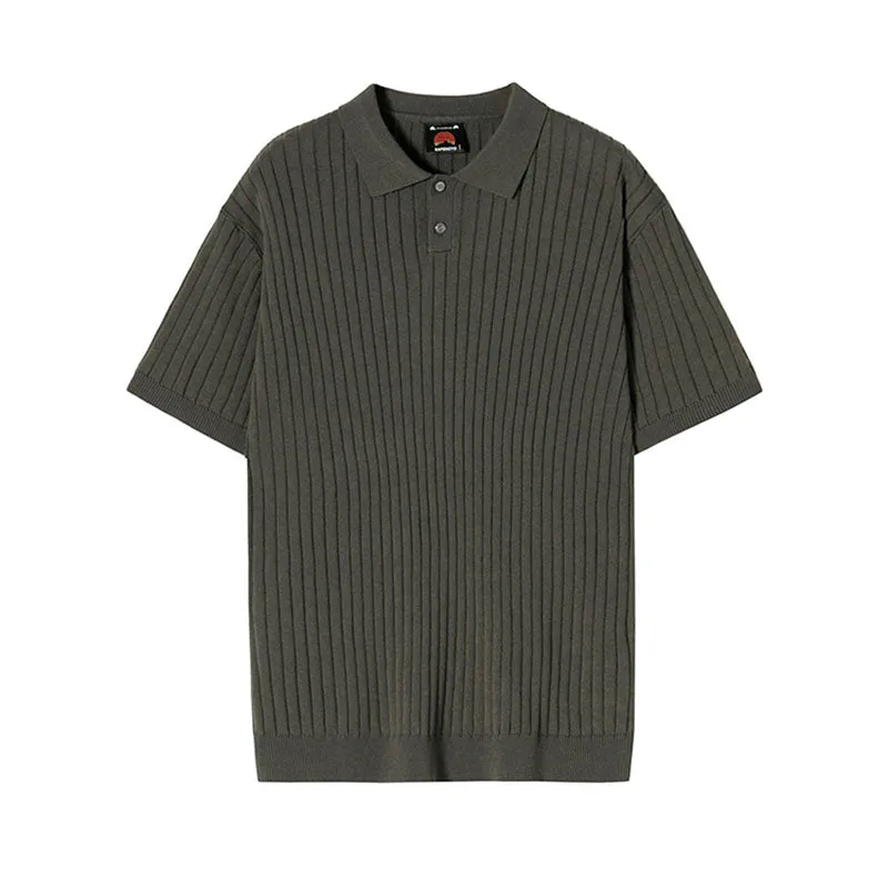 Men's Summer Short Sleeve POLO Shirt Knit T-Shirt