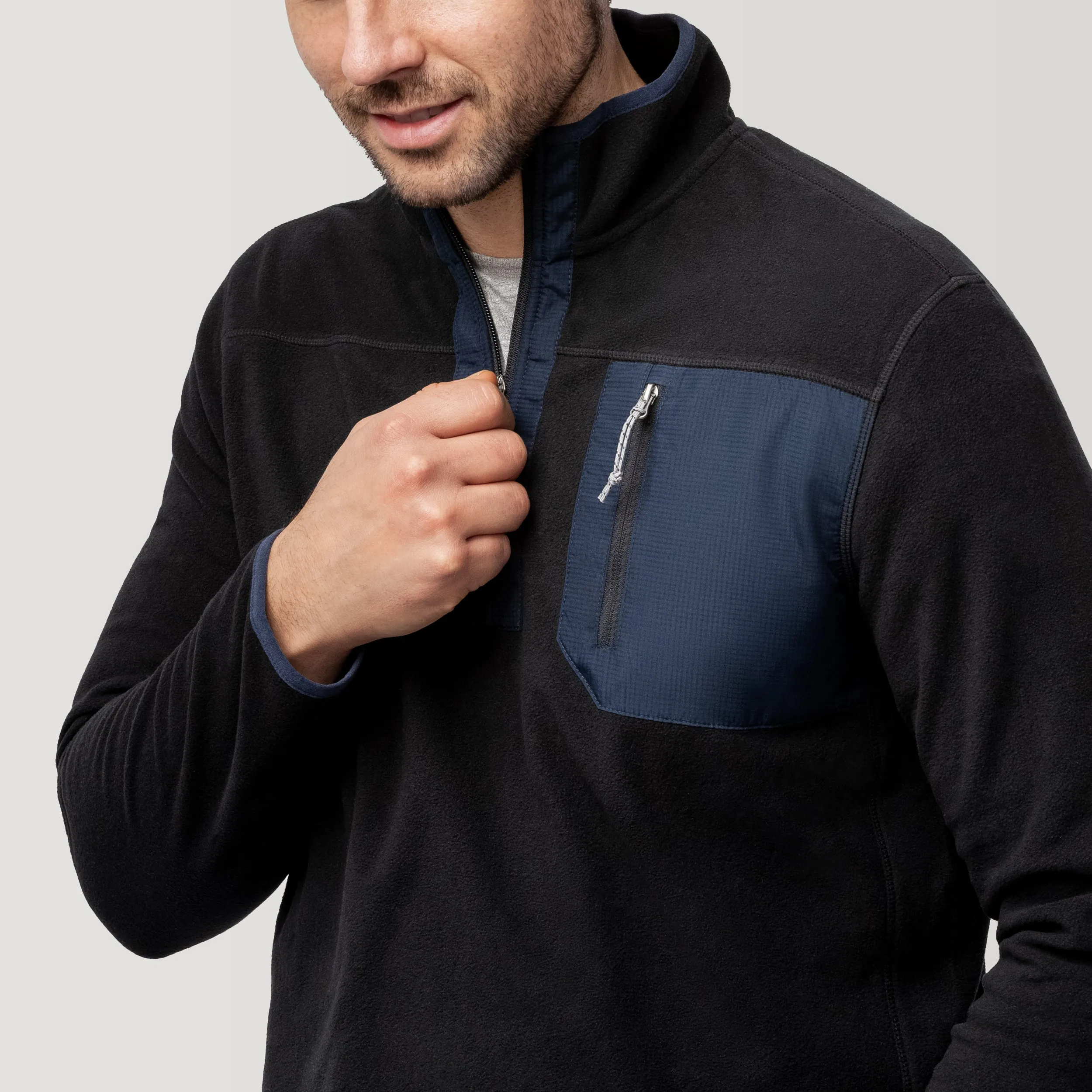 Men's Super Soft Microfleece 1/2 Zip Shirt