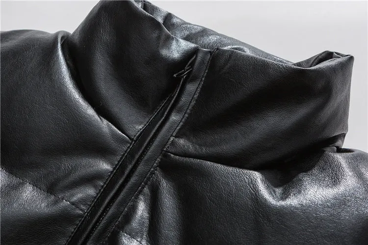 Men's Thick Leather Jacket Men's Trendy Brand