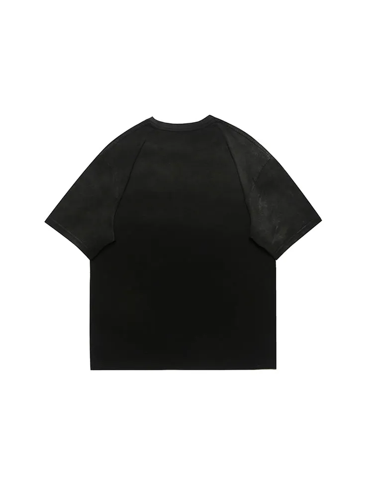 Men'S Tie-Dye Washed Crew Neck Tees