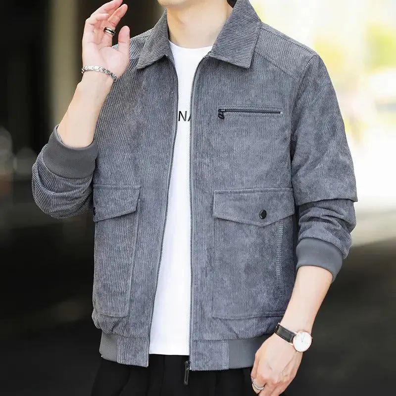 Men’s winter thickened cashmere cotton jacket
