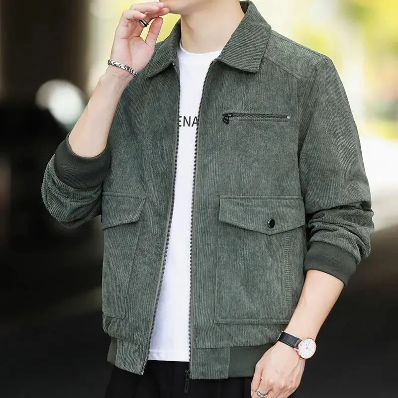 Men’s winter thickened cashmere cotton jacket
