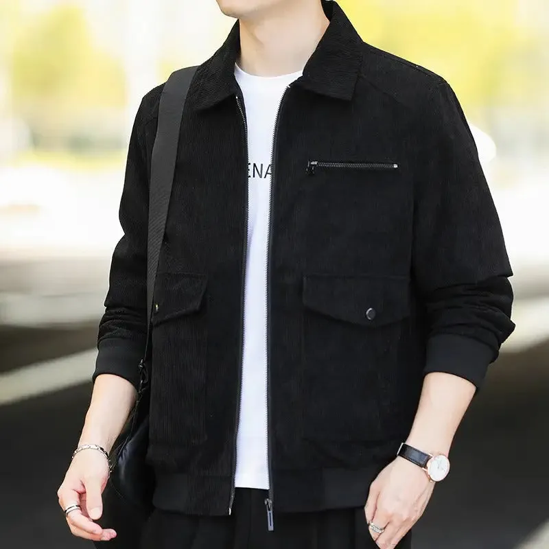 Men’s winter thickened cashmere cotton jacket