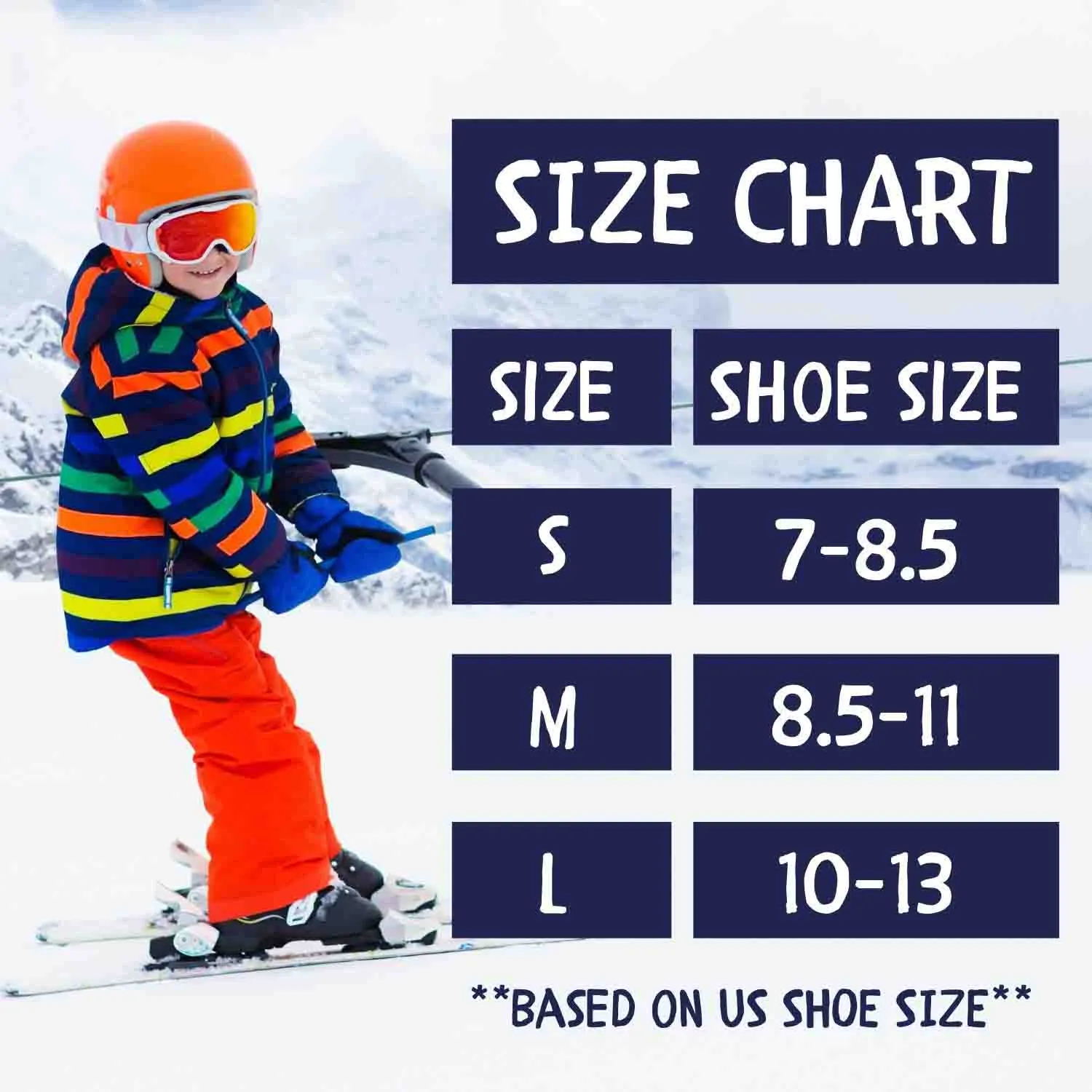 Merino Wool Ski Socks & Snowboard Socks for Kids (Black & Pink)