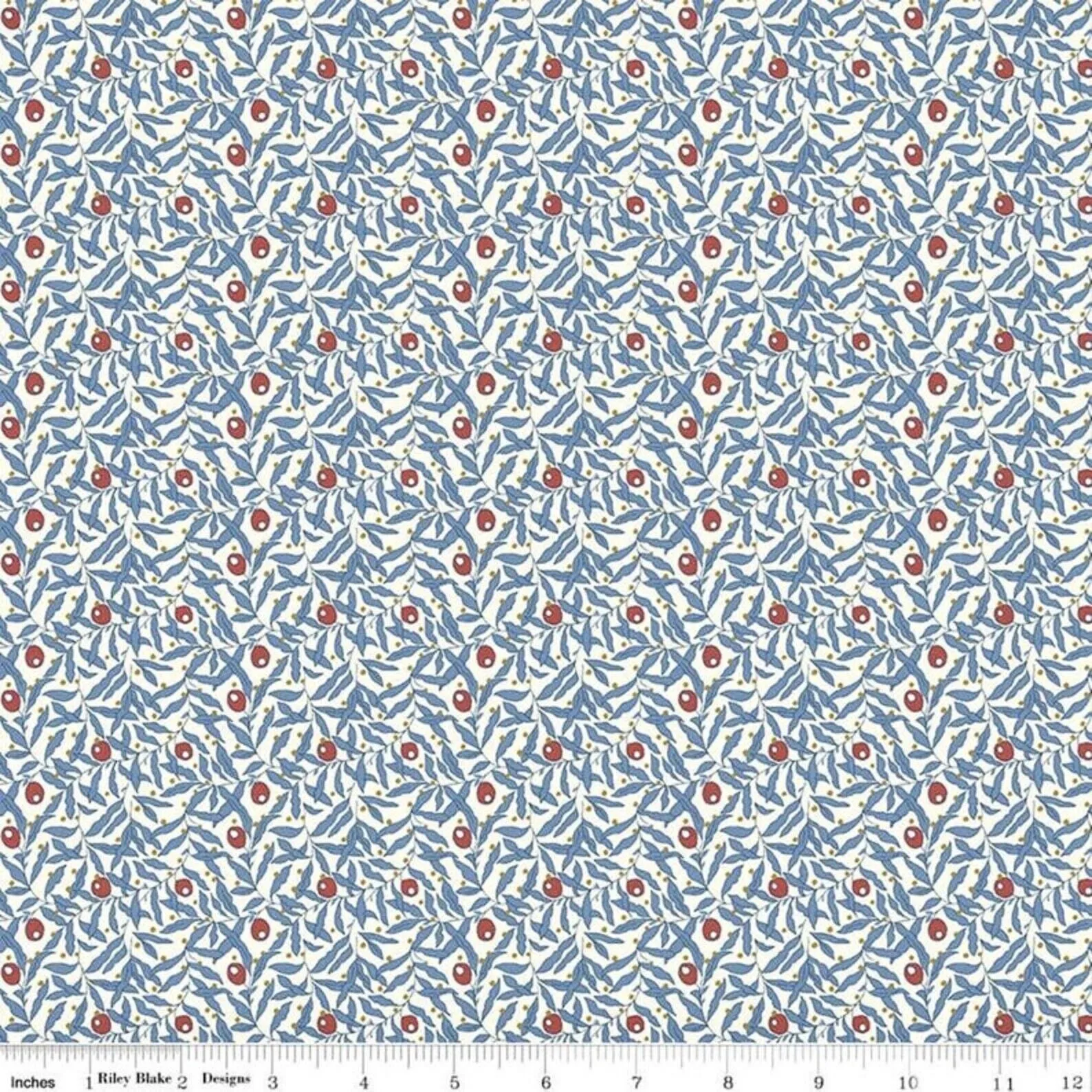 Merry & Bright by Liberty Fabrics - Holiday Berries B - (half yard)