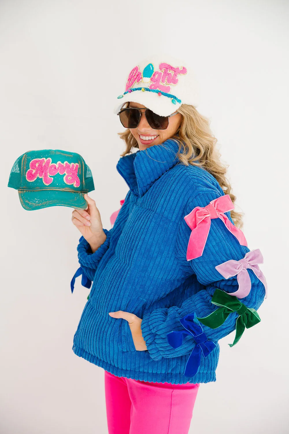 MERRY & BRIGHT COLORFUL HATS (PRE-ORDER)
