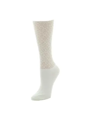 Mesh Textured Crew Socks