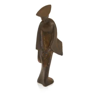 Metal Elegant Woman Statuette (A D)