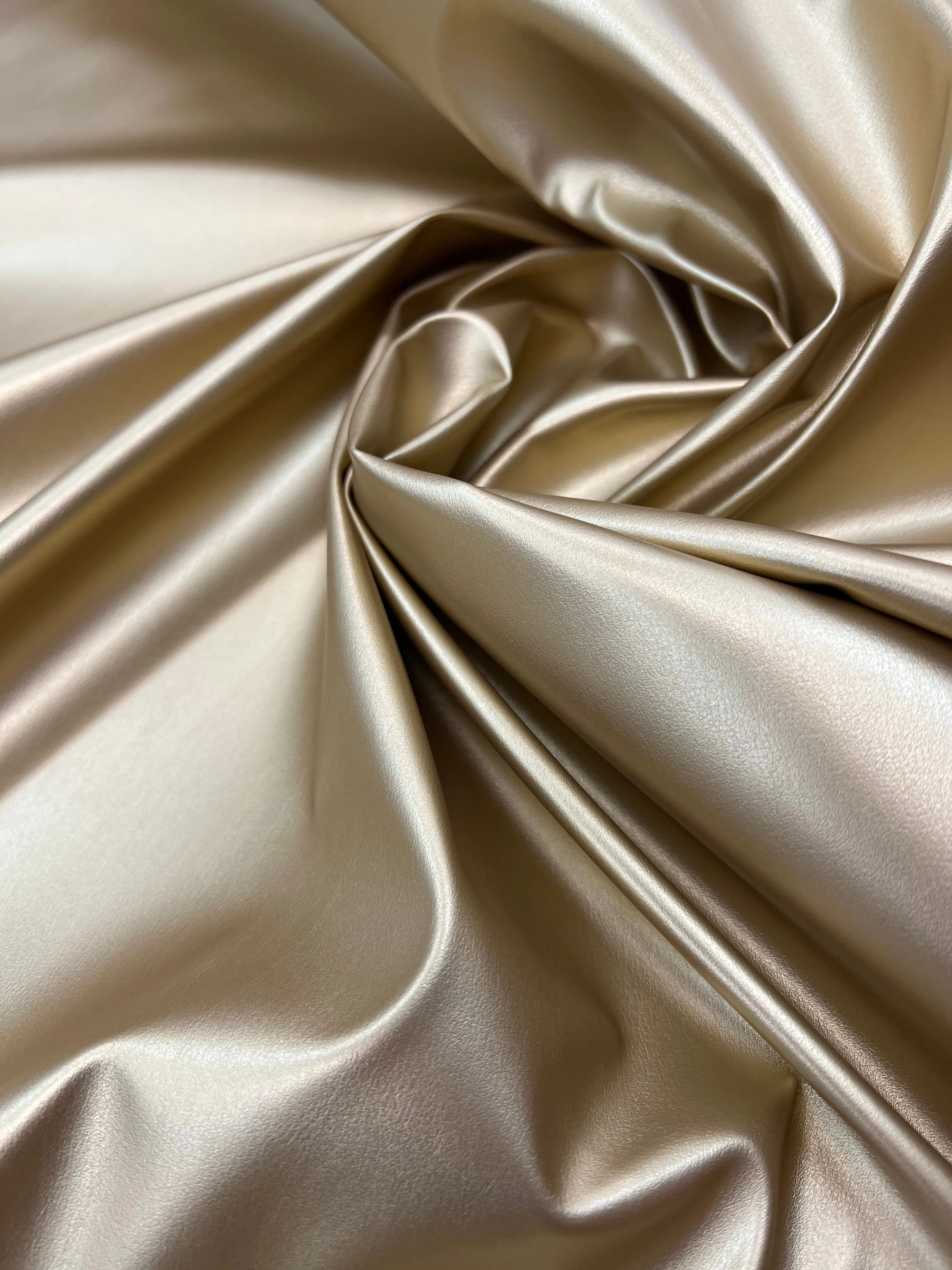 Metallic Faux Leather - Mink