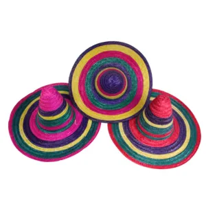 Mexican Hat - Multicolour Straw