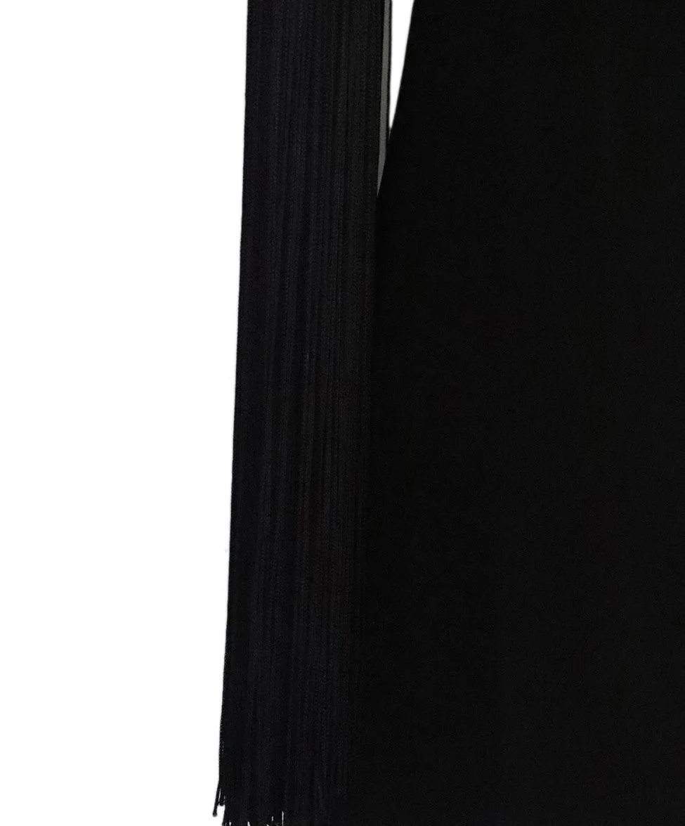 Michael Kors Black Fringe Top sz 4