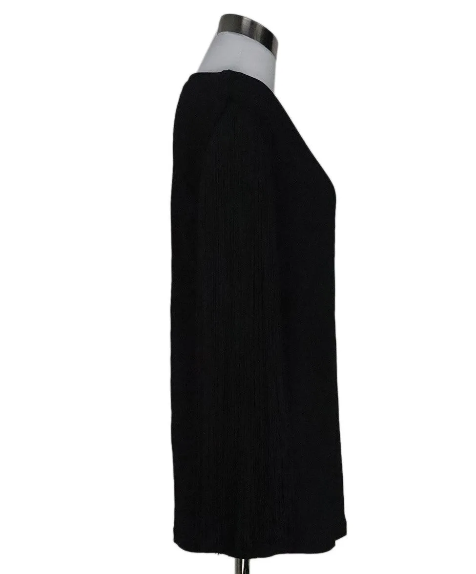Michael Kors Black Fringe Top sz 4