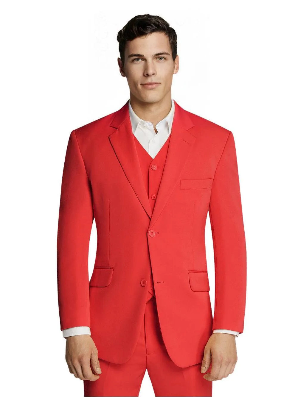 Microfiber Red Suit