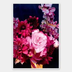Midnight Blooms Unframed Art Print