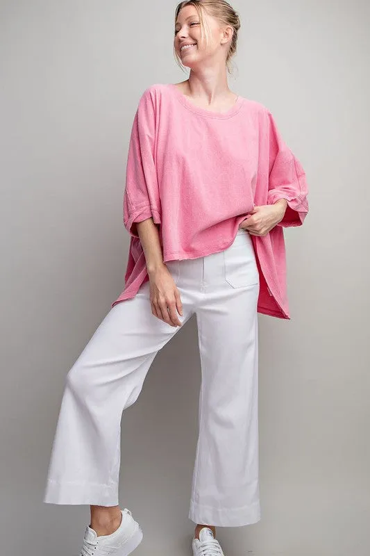 Mineral Washed Loose Fit Top