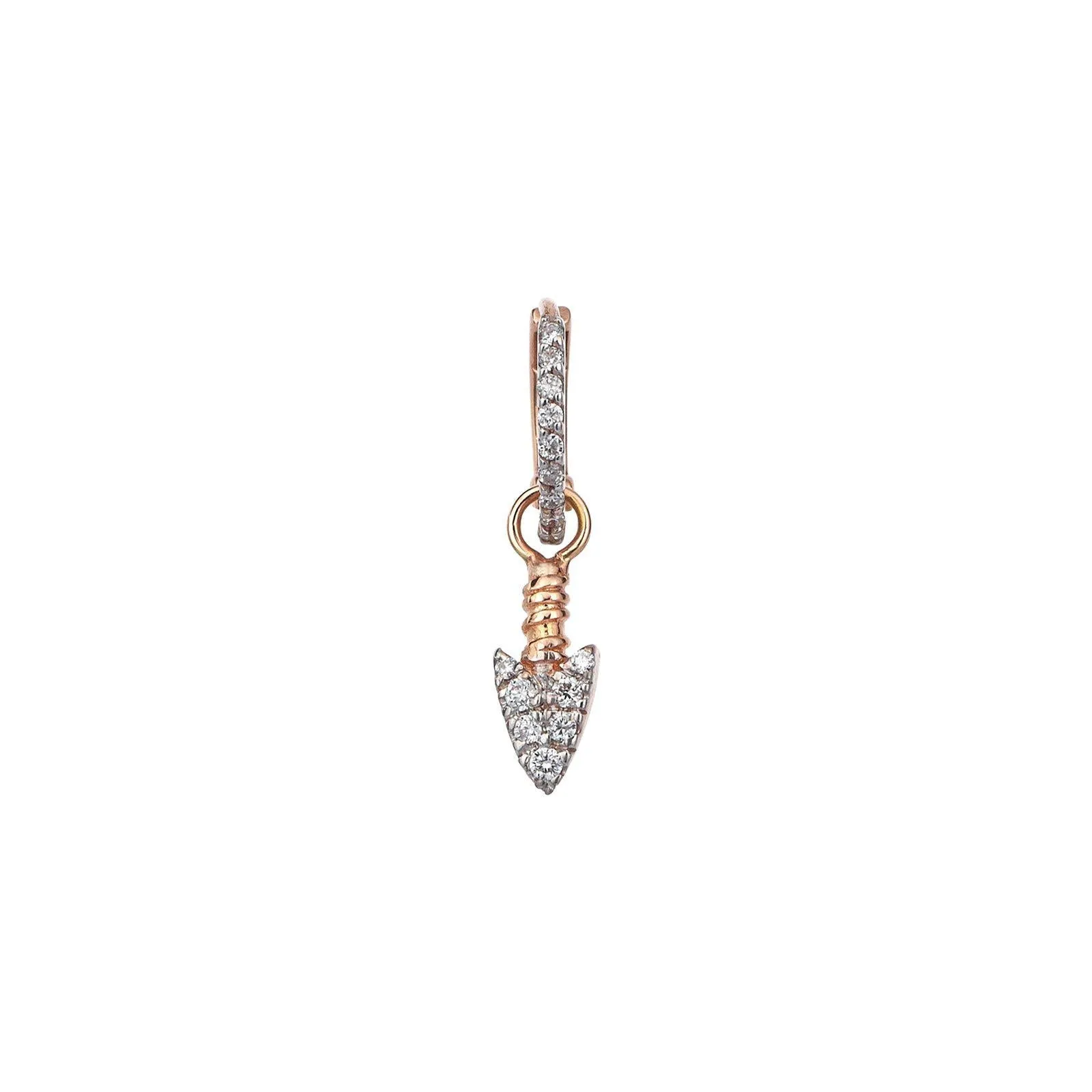 Mini Arrowhead Hoop Earring