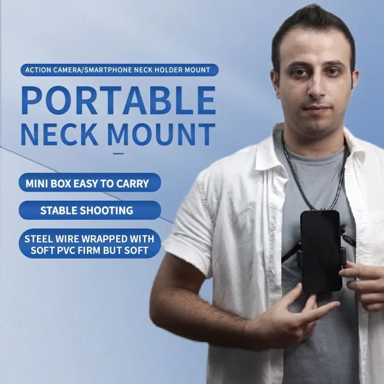 Mini Collar Lazy Adjustable Neck Bracket for GoPro Action Camera Smartphones