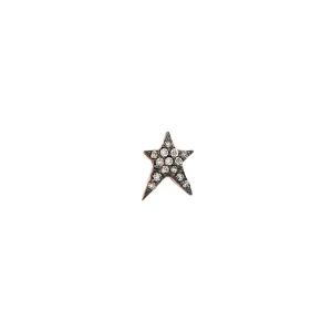 Mini Pave Struck Star Sabit Küpe