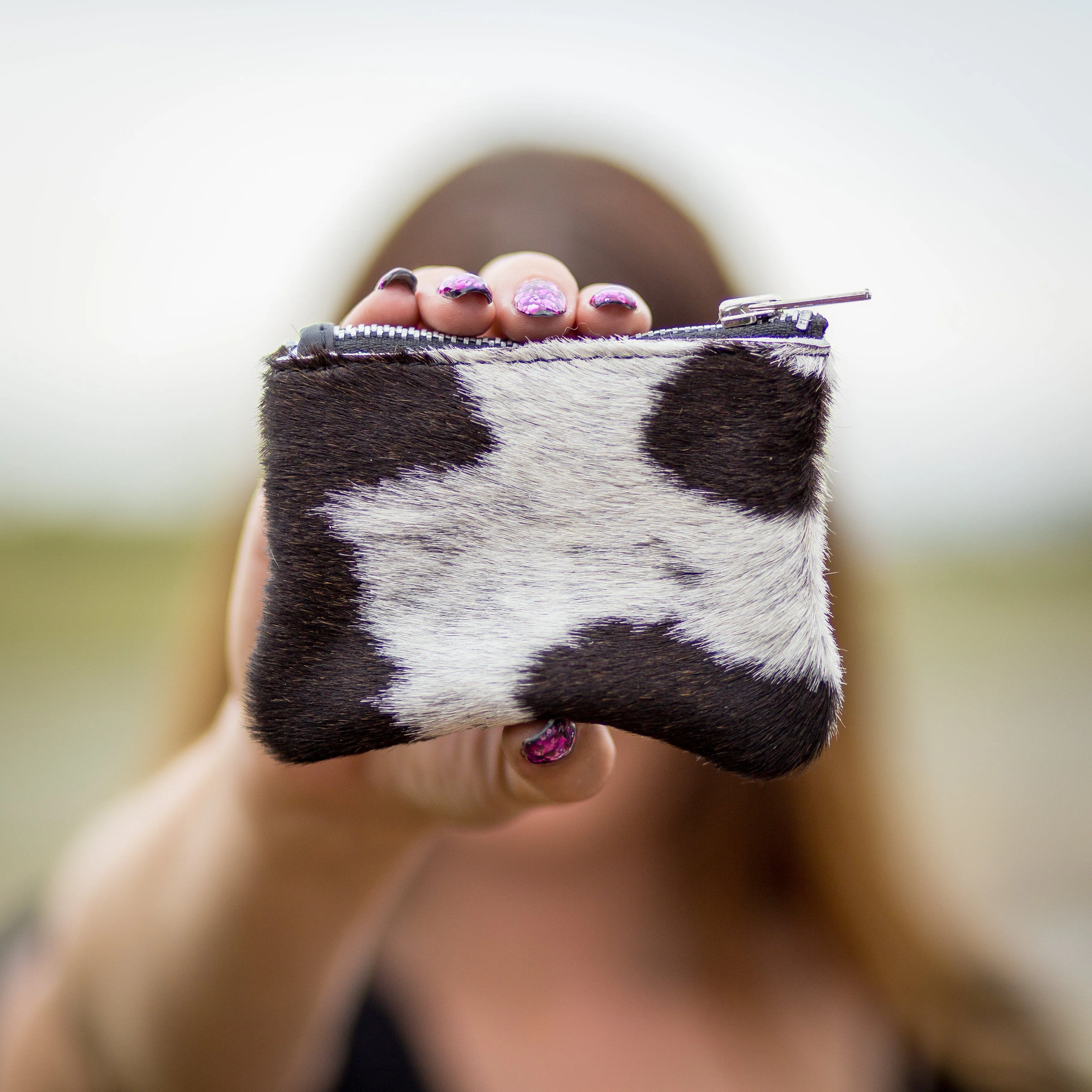 Miniature Moo Fur Coin Purse