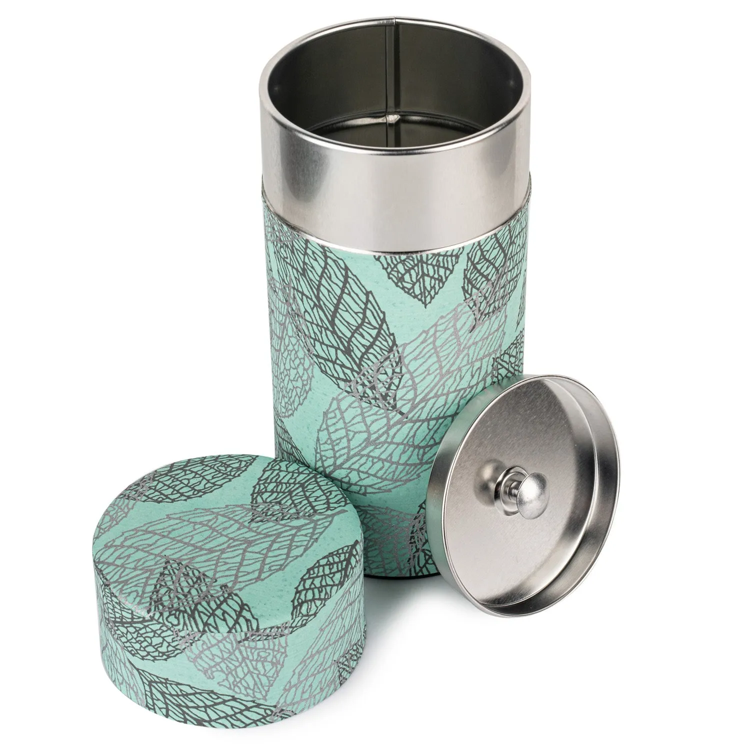 Mint Blue Leaf Premium Japanese Tea Caddy