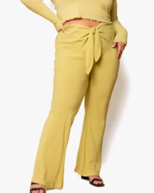 Miranda Slim Flare Pant | Pear