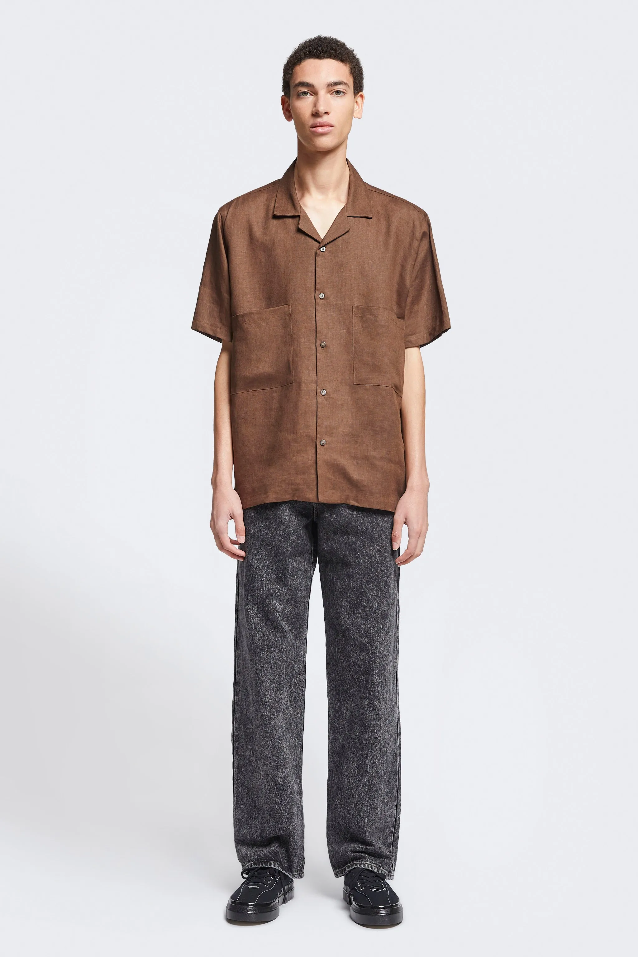 Mirari Linen Shirt Chocolate