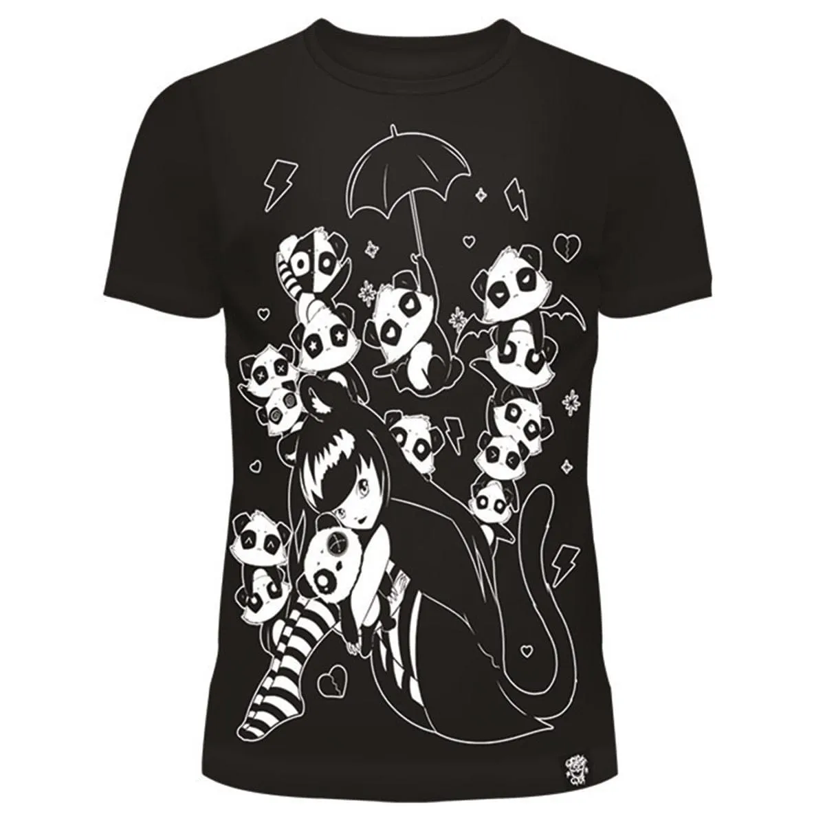 MISS PANDA T SHIRT - BLACK/WHITE