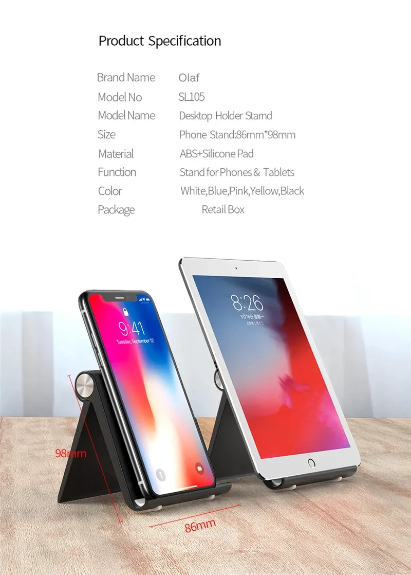 Mobile Phone Holder or Smartphone Support Stand