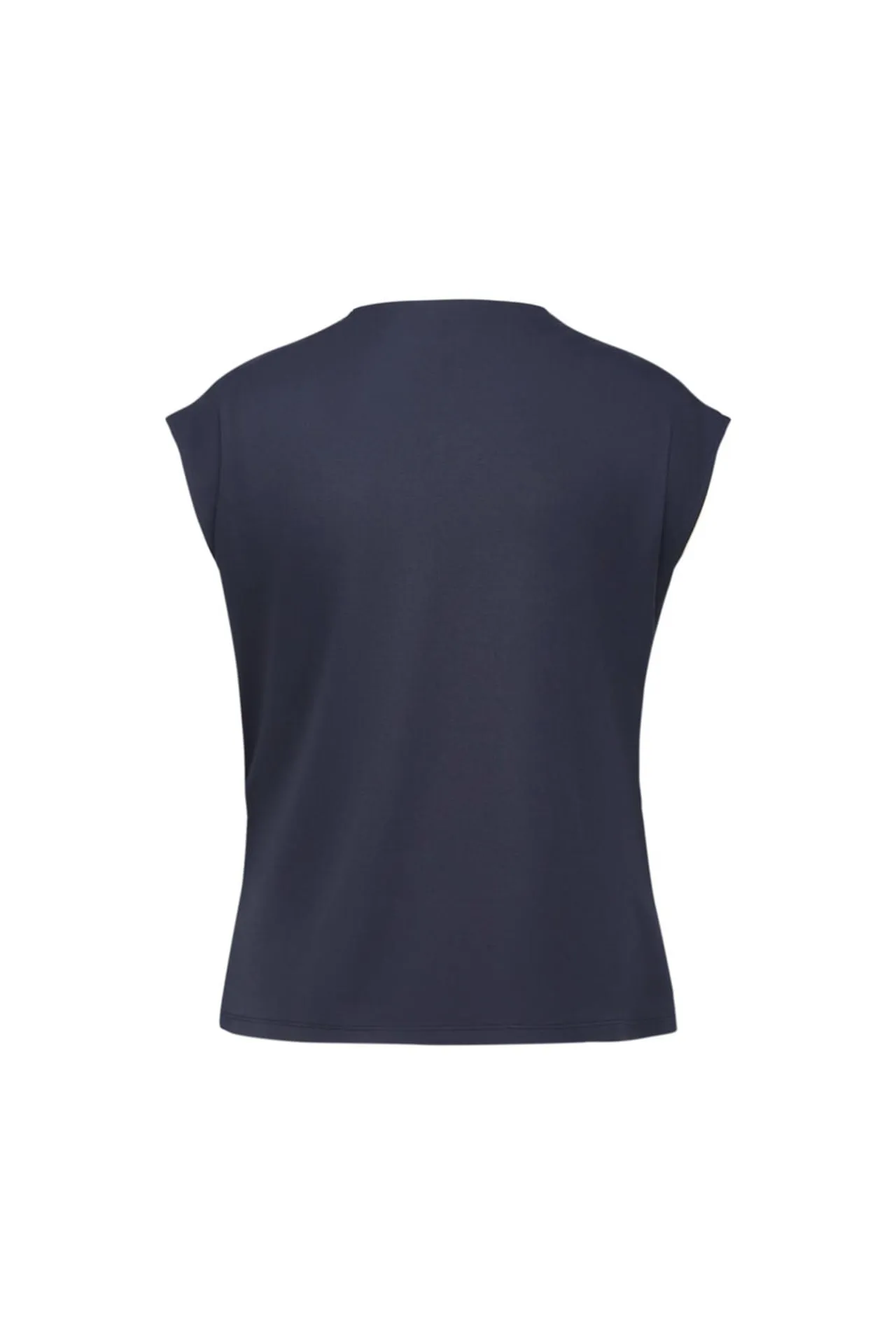 Mock Neck Cap Sleeve Top