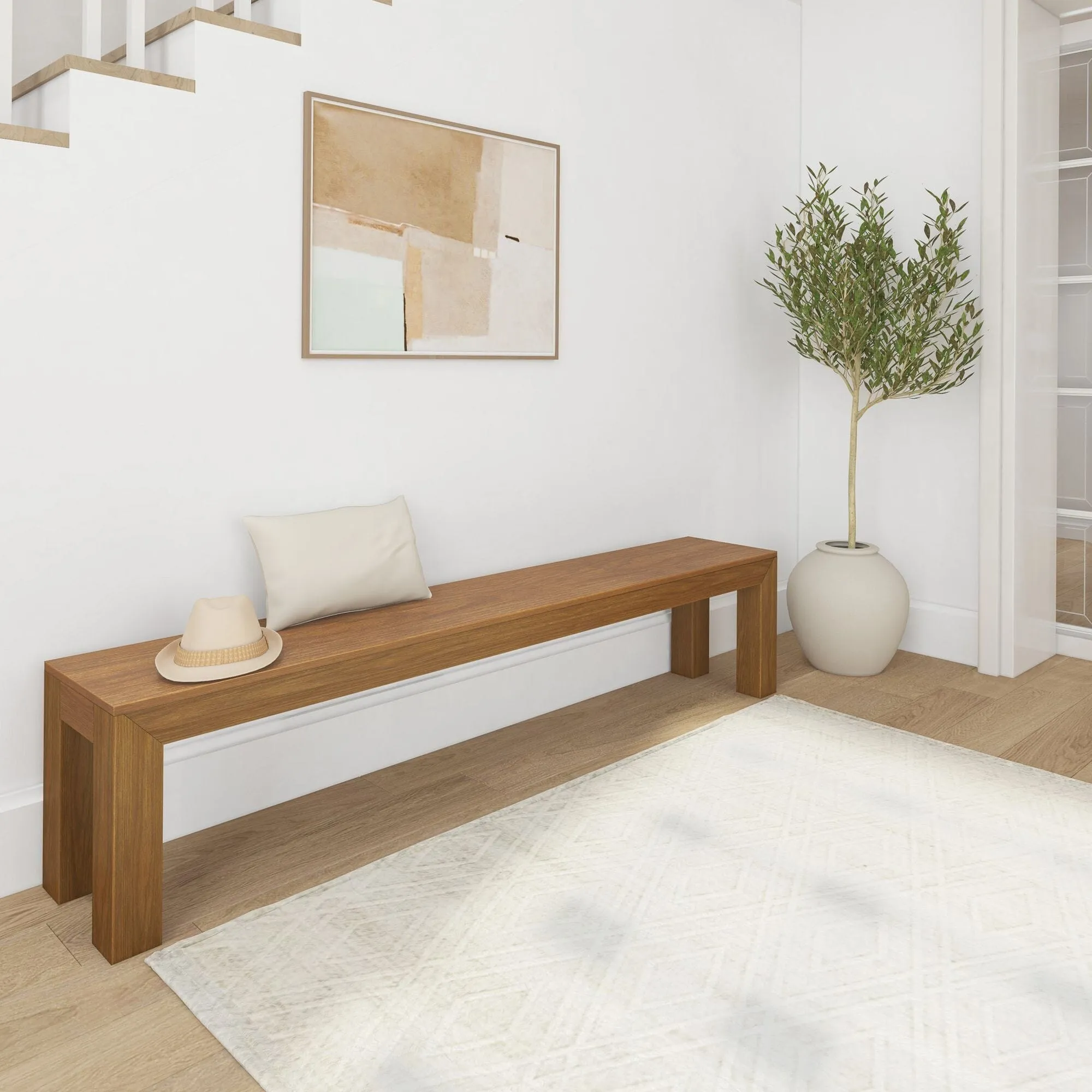 Modern Dining Bench - 83"