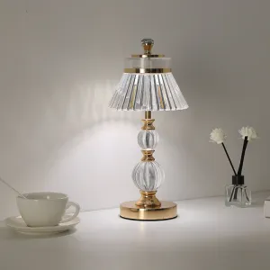Modern Luxury Umbrella Gourd Hardware Acrylic LED Table Lamp For Bedroom