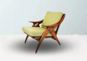 Modern Style Unique Wooden Arm Chair