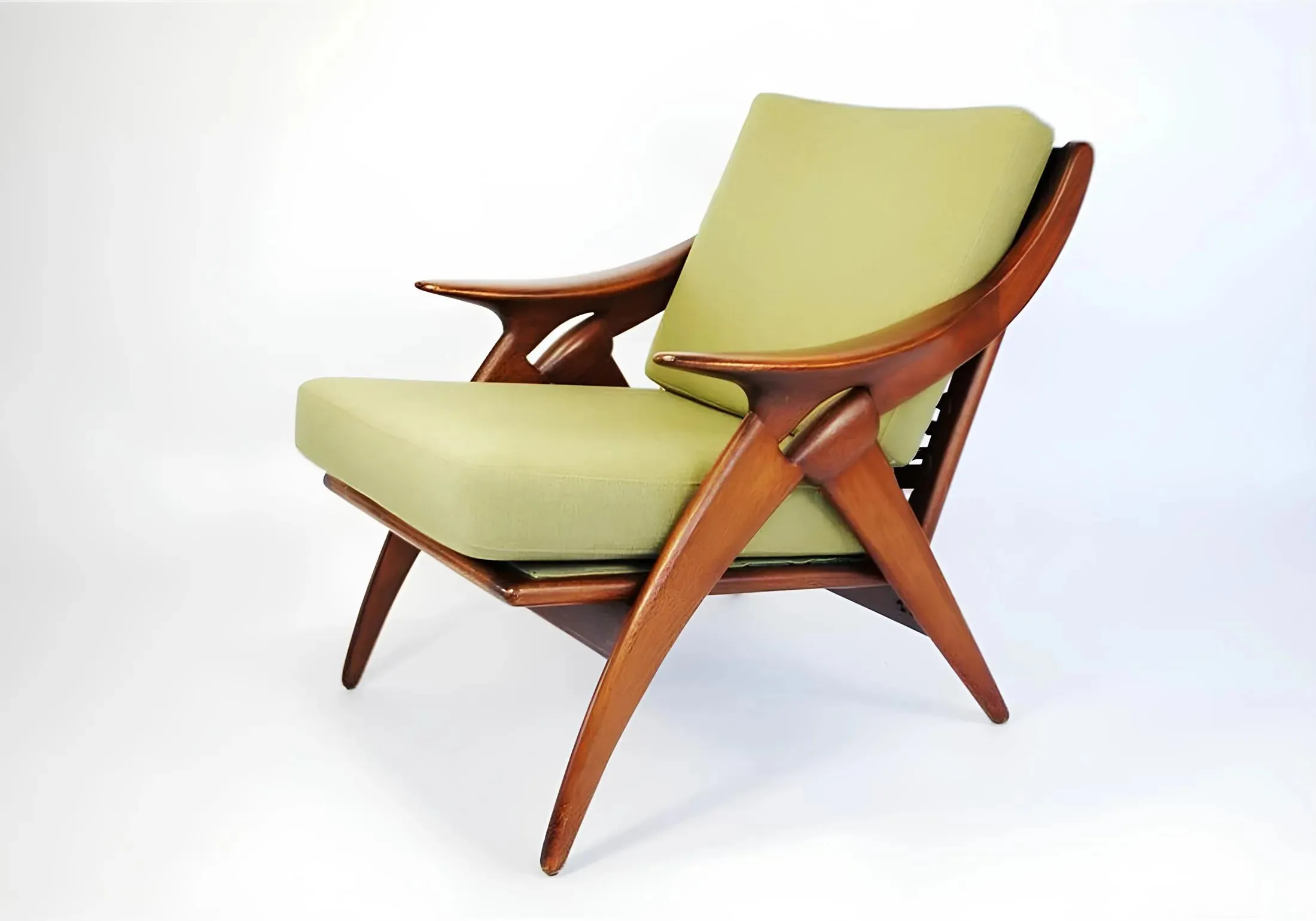 Modern Style Unique Wooden Arm Chair