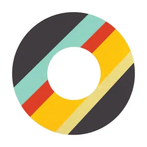 Monaco Stripes Patch  Tape Designed for the FreeStyle Libre 2