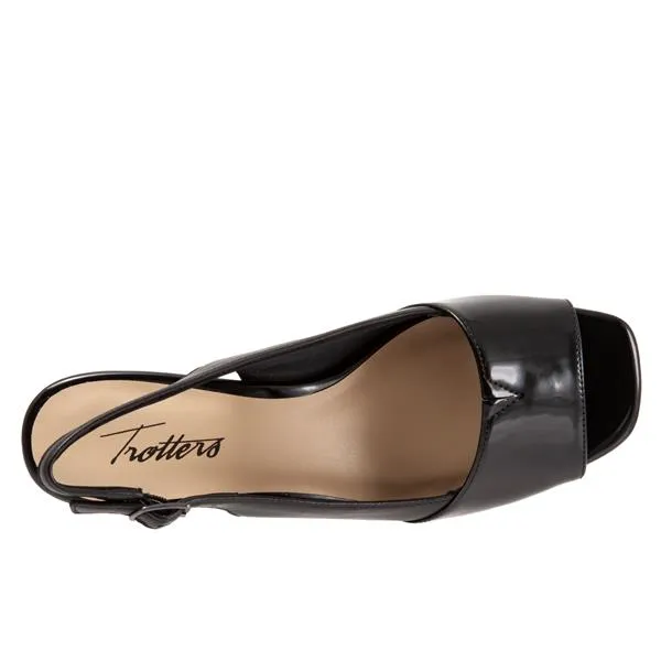 Monique Sling-backs Black Peep Toe Sandal