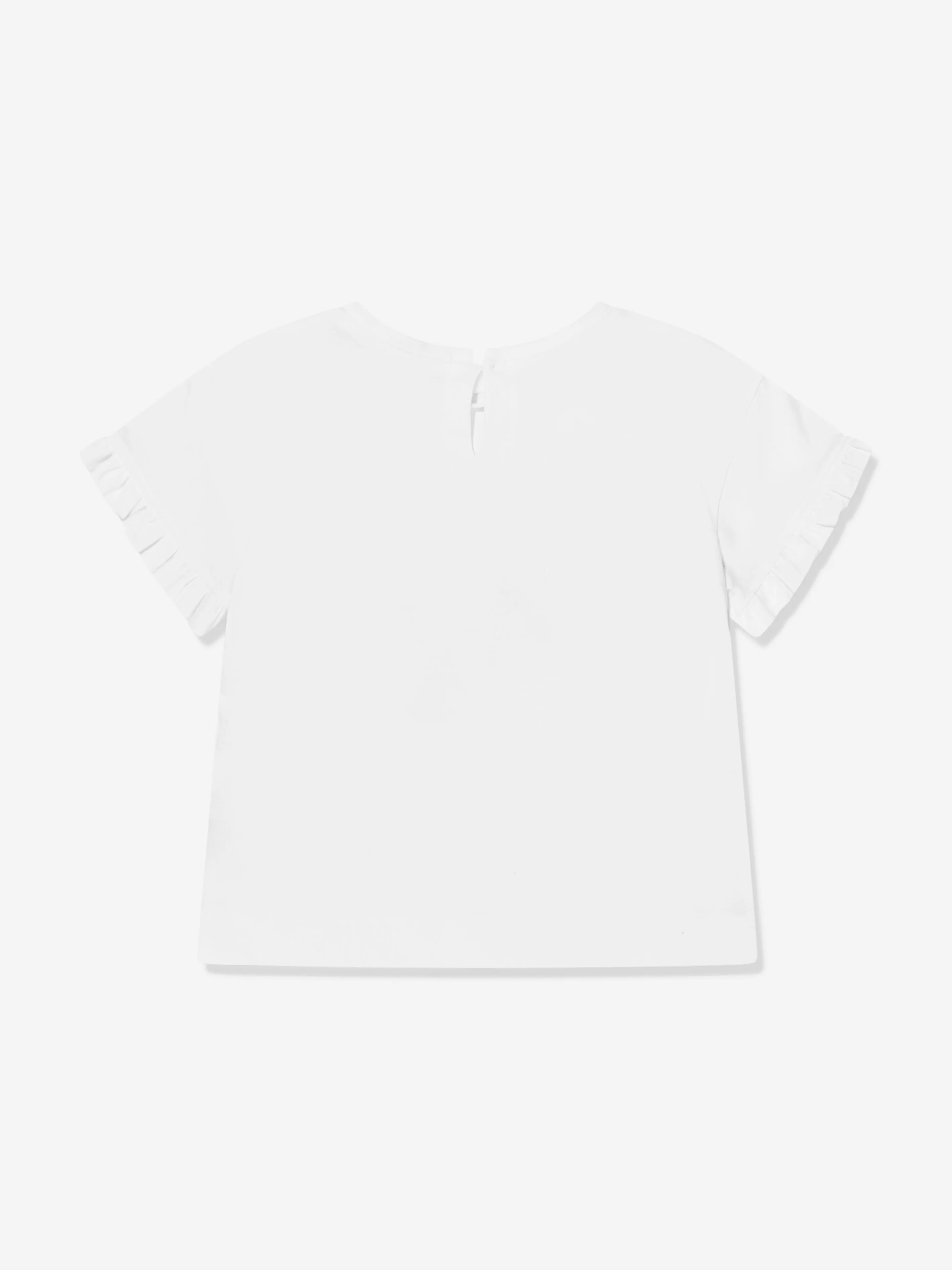 Monnalisa Baby Girls Bouquet T-Shirt in White