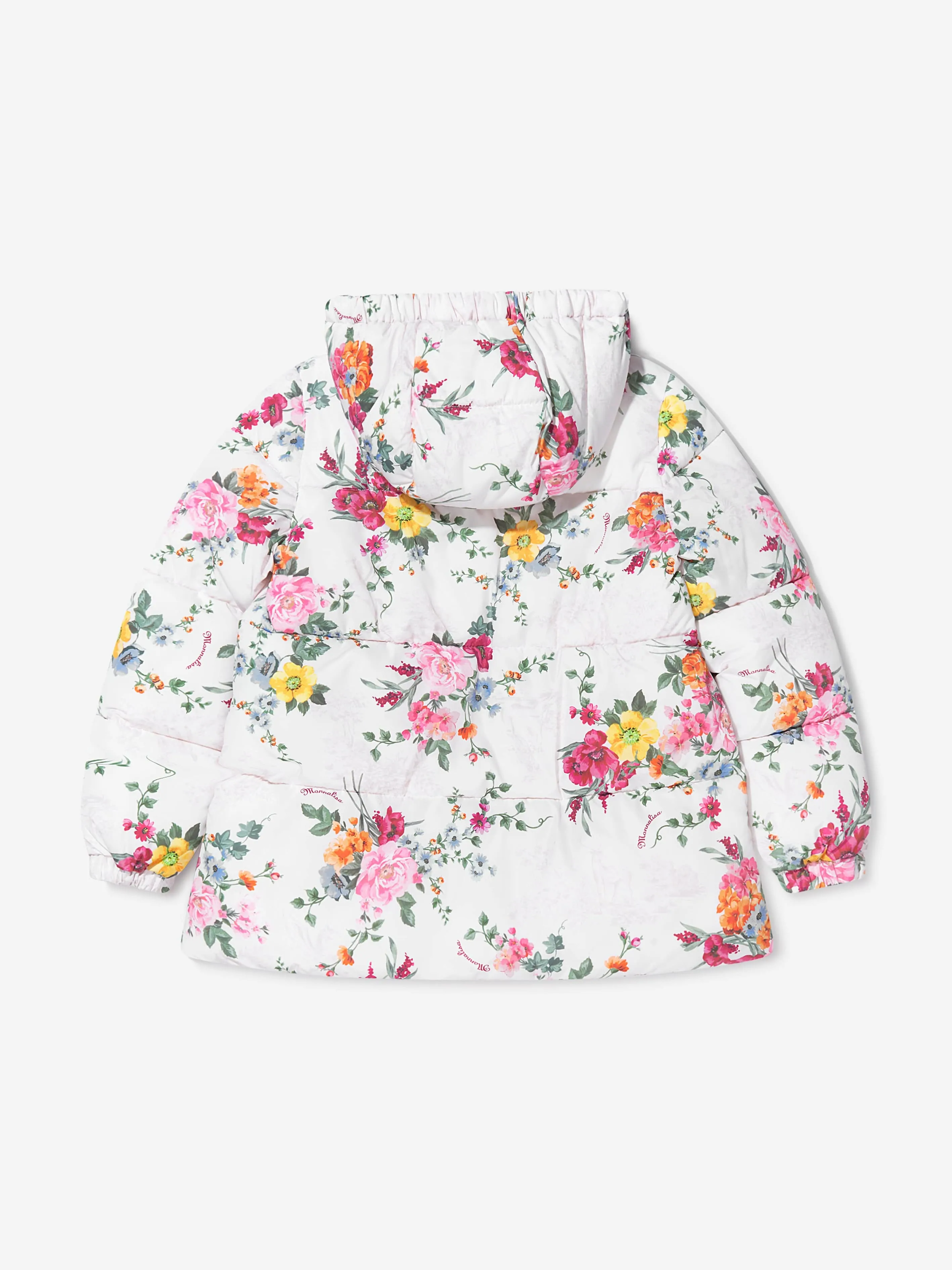 Monnalisa Girls Floral Down Padded Jacket