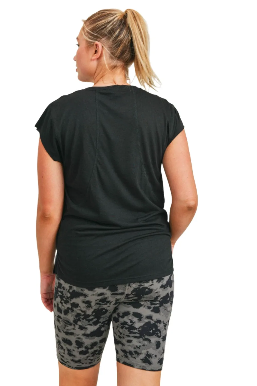 Mono B Perforated Swoop Top KT210352 and Plus