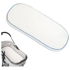 Moon Crib & Pram Mattress Classic Foam Moses Basket Mattress - 76 x 33 x 4 cm (White)