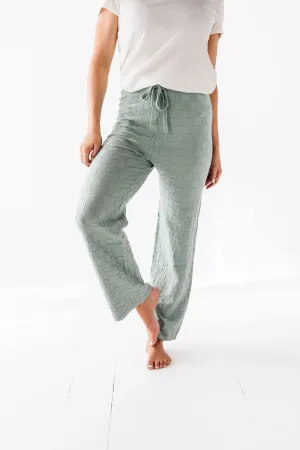 Morgan Textured Lounge Pants - Size Small Left