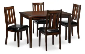 Morrissey 5-Piece Dinette Set - Dark Brown Cherry