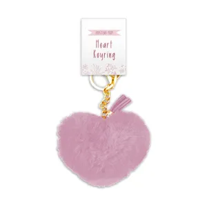 Mother's Day Heart Plush Keyring