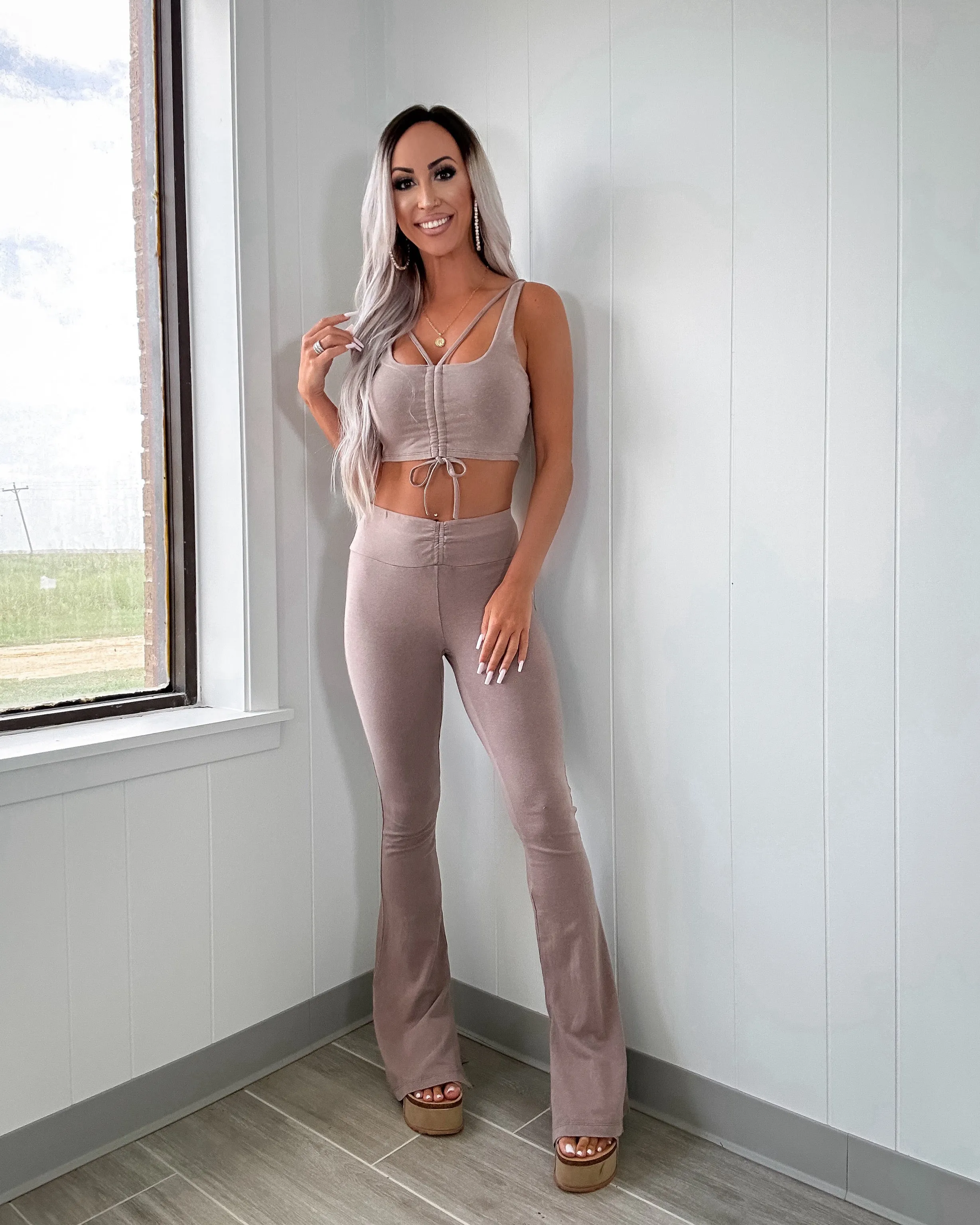 Motion Flow Pants Set - Ash